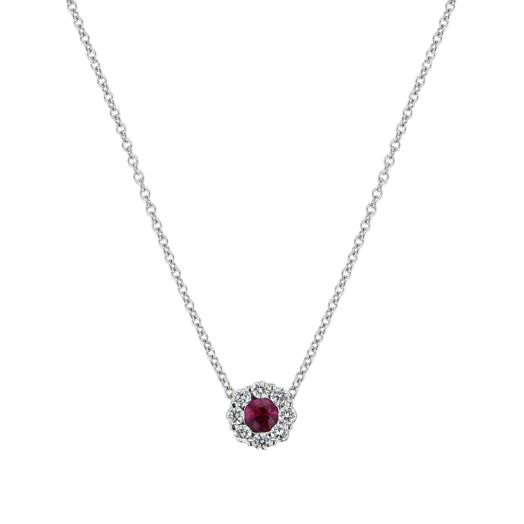 Ruby pendant necklace