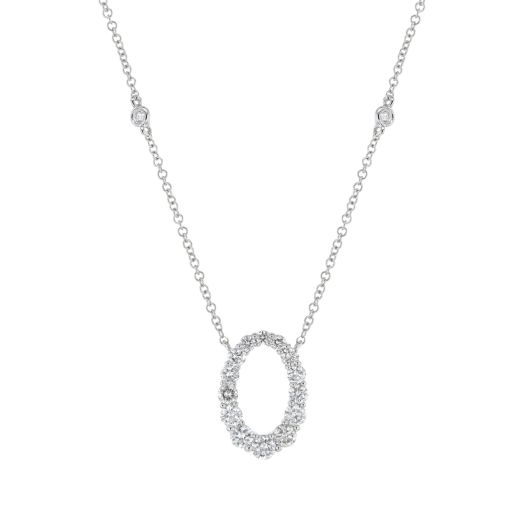 Diamond graduated necklace