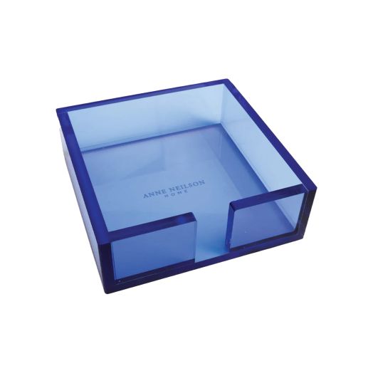 Blue acrylic cocktail napkin tray