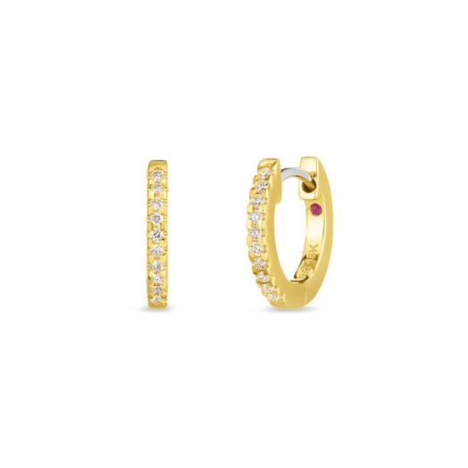 Diamond hoop earrings