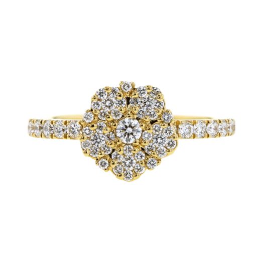 Diamond flower ring