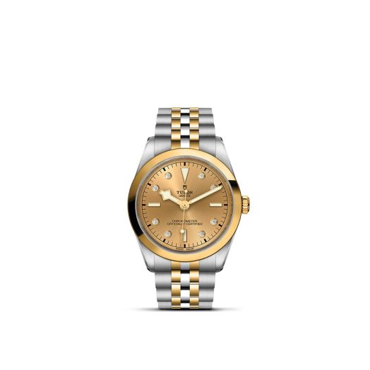 TUDOR Black Bay 36 S&G, 36MM Diamond-Set Champagne Dial, Steel and Yellow Gold Bracelet