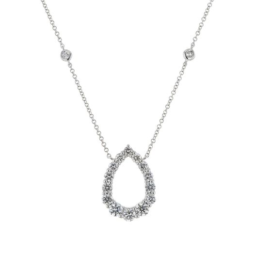 Diamond drop necklace