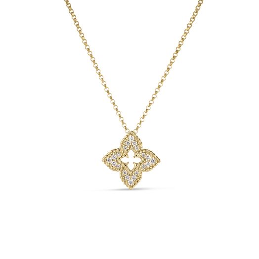 Roberto Coin flower diamond necklace