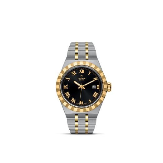 TUDOR Royal, 28MM Black Dial, Steel and Yellow Gold Bracelet