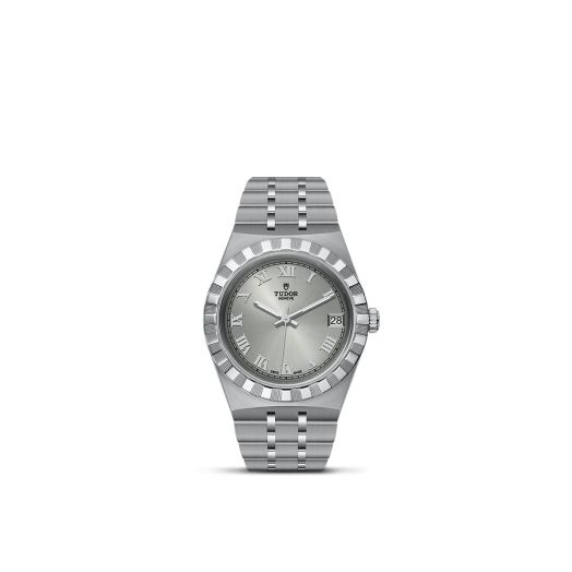 TUDOR Royal, 34MM Silver Dial, Satin-Brushed Integrated Steel Bracelet