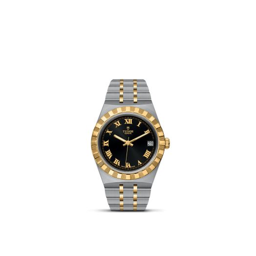 TUDOR Royal, 34MM Black Dial, Steel and Yellow Gold Bracelet