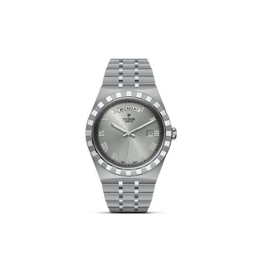 TUDOR Royal, 41MM Silver Dial, Satin-Brushed Integrated Steel Bracelet