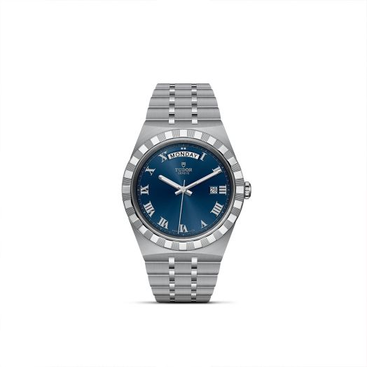 TUDOR Royal, 41MM Blue Dial, Satin-Brushed Integrated Steel Bracelet
