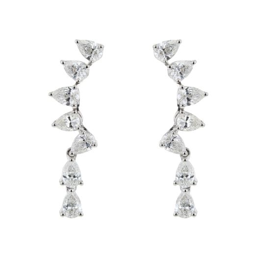 Diamond drop earrings
