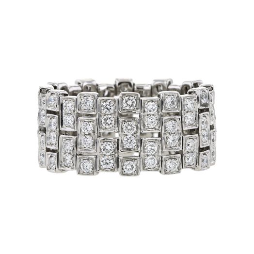Diamond stretch ring