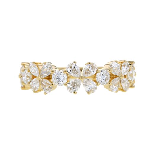 Floral Diamond Band