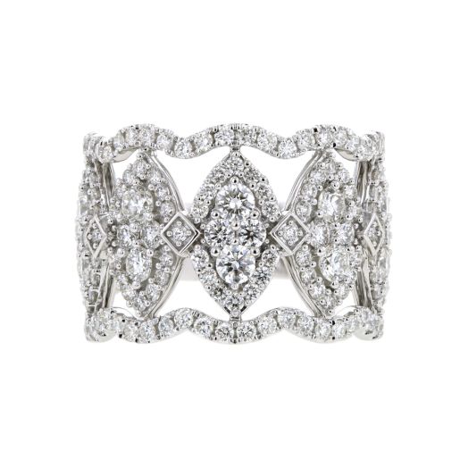 Art deco diamond band
