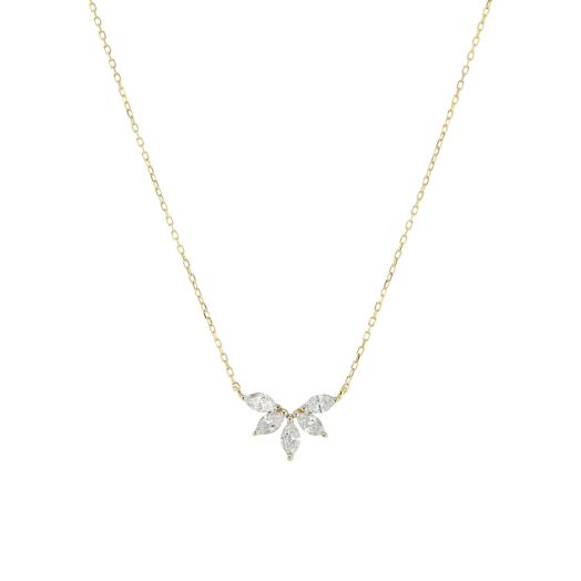 Diamond marquise necklace