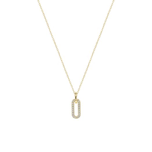 Paperclip pendant necklace