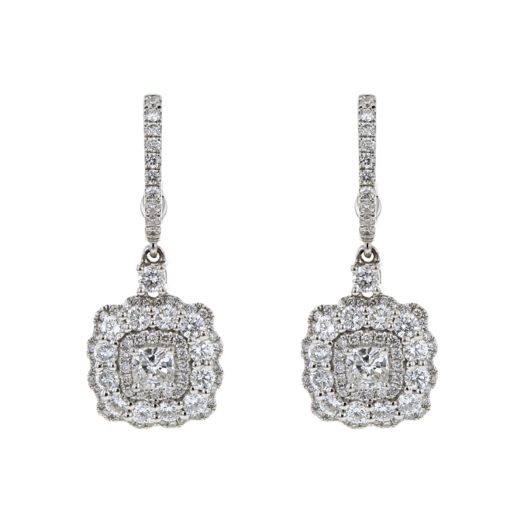 Diamond drop earrings