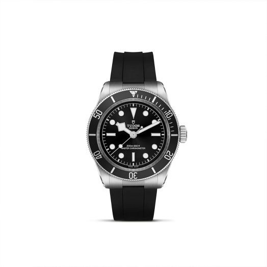 TUDOR Black Bay, 41MM Black Dial, Rubber Strap