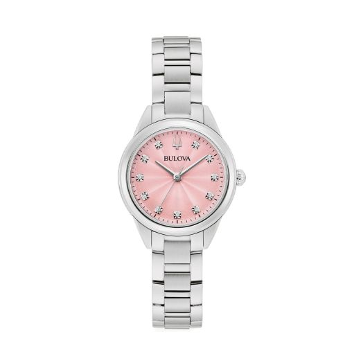 Pink dial watch