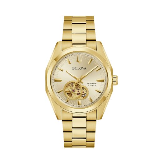 Champagne dial Bulova watch