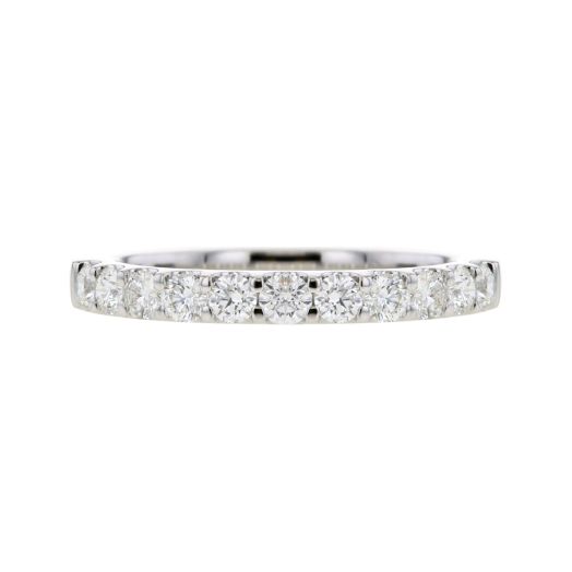 white gold band lined with diamonds