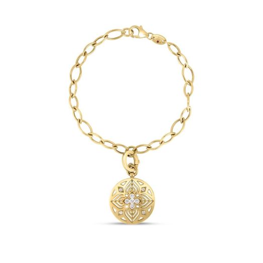 Flower medallion bracelet