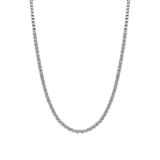 14K White Gold 3.00 Carat Diamond Tennis Necklace
