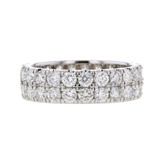 Two row diamond band