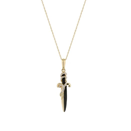 Dagger pendant necklace
