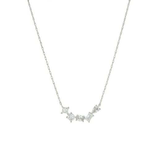 Diamond bar necklace