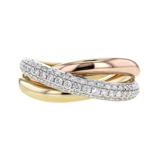 Gold and diamond band