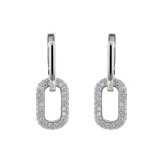 Diamond dangle earrings
