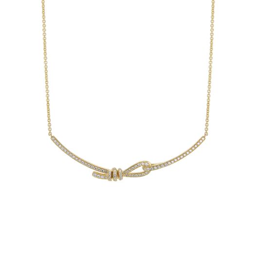 Love knot diamond accent necklace