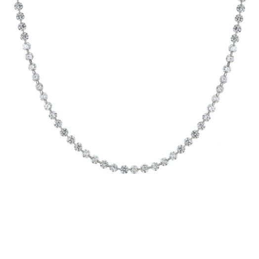 Diamond station necklace