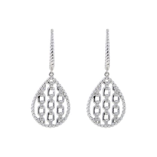 Diamond drop earrings