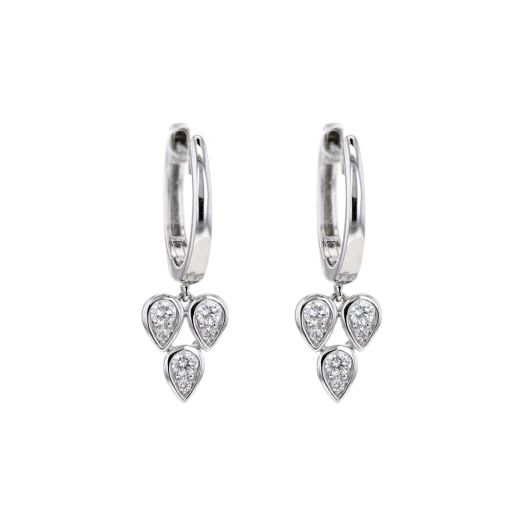 Diamond dangle earrings
