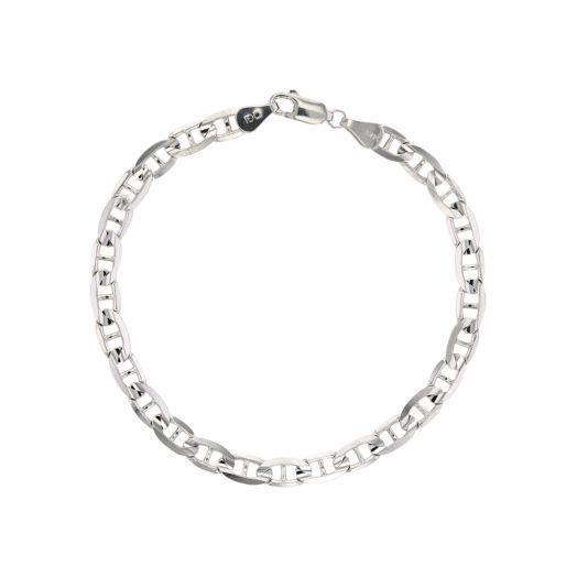 White gold bracelet with anchor chain