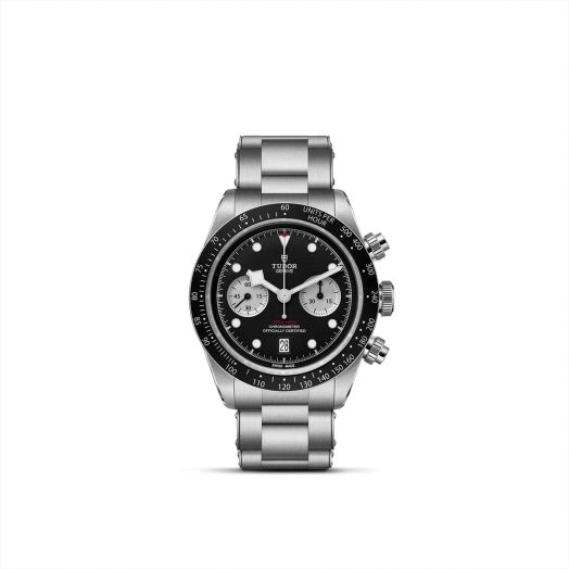 TUDOR Black Bay Chrono, 41MM Black Dial, 3-Link Steel Bracelet