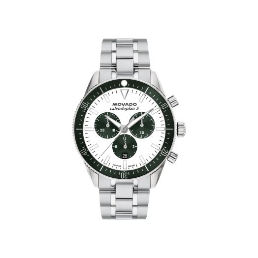 Movado green dial watch