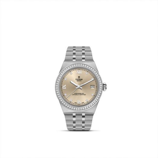 tudor watch with ivory dial