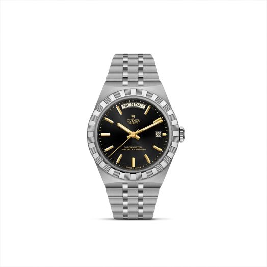 tudor watch with black dial