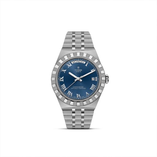tudor watch with blue dial