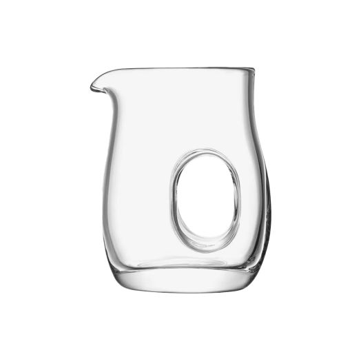 glass jug with hole