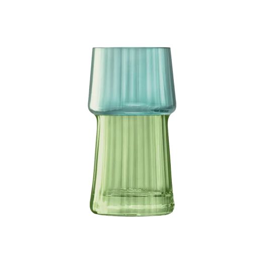 two tone green and blue vase
