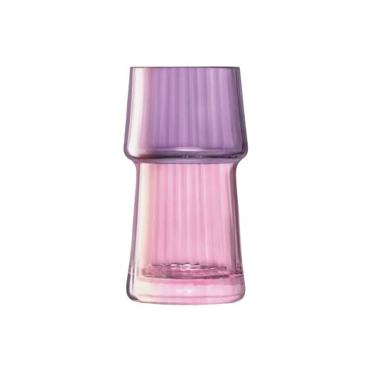 two tone vase in purple and pink