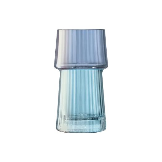 two tone vase with blue