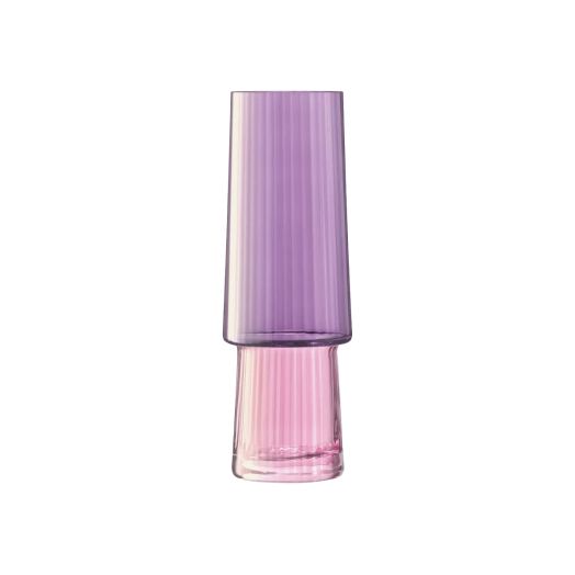 two tone vase with purple and pink