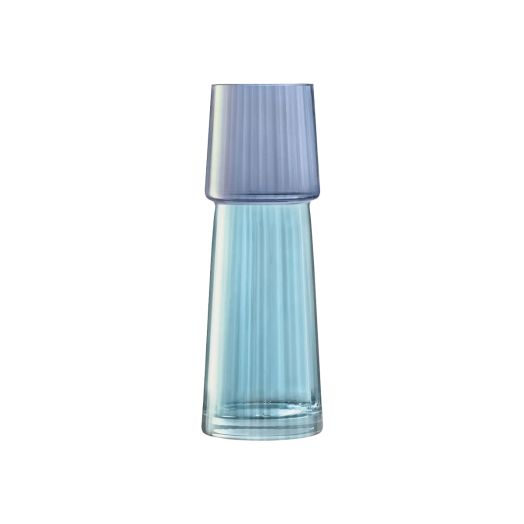 two tone vase with blue