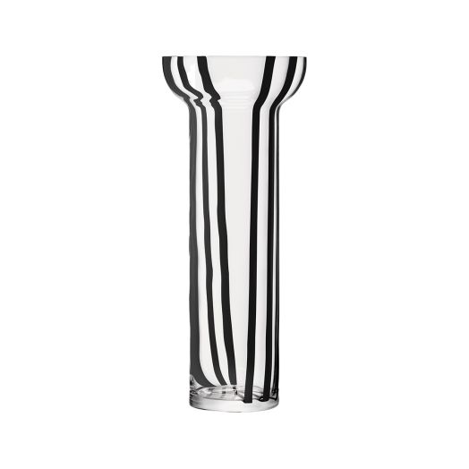 large vase with black vertical stripes