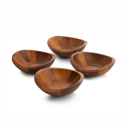 Set of wooden bowls
