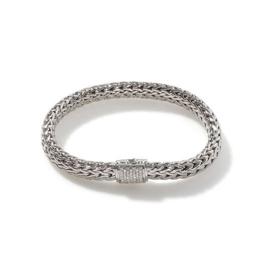 John Hardy Classic Chain Bracelet with Diamonds